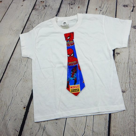 Other - Super Cool T-shirt with custom Spider-man Tie
